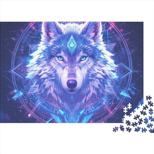 Wölfe 1000-teiliges Puzzle Für Erwachsene,Wildtiere Impossible Puzzle,schöne Geschenkidee 1000pcs (75x50cm) von SANDUOHUA