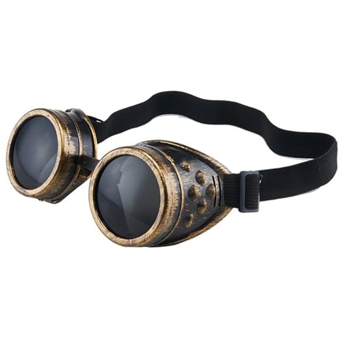 SANON Vintage viktorianische Steampunk Brille Unisex Brille Vintage Stil Steampunk Gothic Stil Brille Schweißen Punk Schutzbrille von SANON