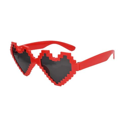 Coole Pixel Herz Rahmen Vintage Mädchen Einzigartige Rahmen Linse Brille Erwachsene Hochzeit Party für Braut von SANRLO