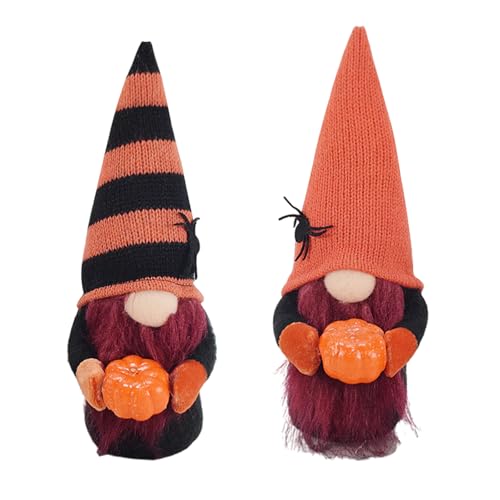 SANRLO 2Pcs Festival Gnomes Puppen Paar Handgemachte Halloween Dekoration Für Zuhause Und Büro Hause Verschönerung Zubehör von SANRLO