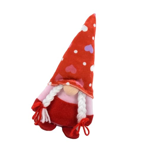 SANRLO Charm Valentines Day Gnomes Plushies Gnomes Dolls For Exchange Love Expression Home Office Accessories von SANRLO