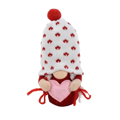 SANRLO Charm Valentines Day Gnomes Plushies Gnomes Dolls For Exchange Love Expression Home Office Accessories von SANRLO