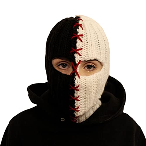 SANRLO Hut Horrid Schädel Häkelmütze Caps für Damen Herren Cosplay Bild Requisiten Gruselige Kappen Cosplay Halloween Party von SANRLO