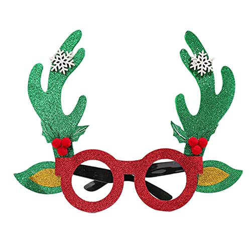 SANRLO Weihnachtsdekoration, Weihnachten, Kostüm, Weihnachtsbrille, Weihnachtsbrille, Happy New Year Brille 2023, Foto-Requisiten, Brillenrahmen, Foto-Requisiten von SANRLO