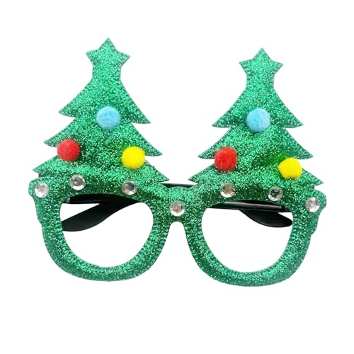 SANRLO Weihnachtsdekoration, Weihnachten, Kostüm, Weihnachtsrahmen, Brillen, lustige Partybrille, Weihnachtsfeier, Brillen, Urlaub, Kostüm, Zubehör von SANRLO