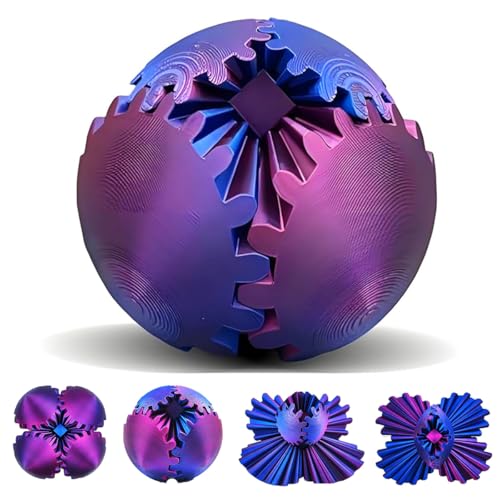 Gear Ball, 3D Gedruckter Zahnradball - The Steampunk Whirling Wonder Fidget Getriebe Ball, Gear sphere Cube Fidget Toys für Büro & Zuhause, Cool Stuff Spielzeug Geschenk für 3+ Jahre Kinder Erwachsene von SANSGOUP