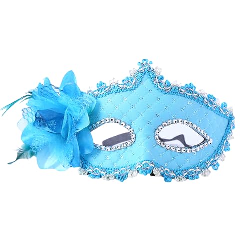 SANSIWU Venezianische Maske für Damen, modisch, Glitzer, Spiegel, Gesichtsmaske, Halbgesichtsbedeckung, Discoball-Maske (C-02, 19 x 11 cm) von SANSIWU