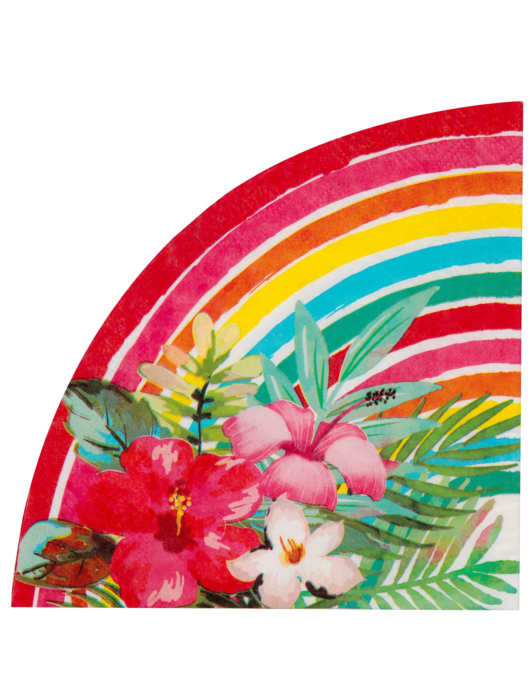 Exotische Tropen-Servietten Aloha 20 Stück bunt 33 cm von SANTEX