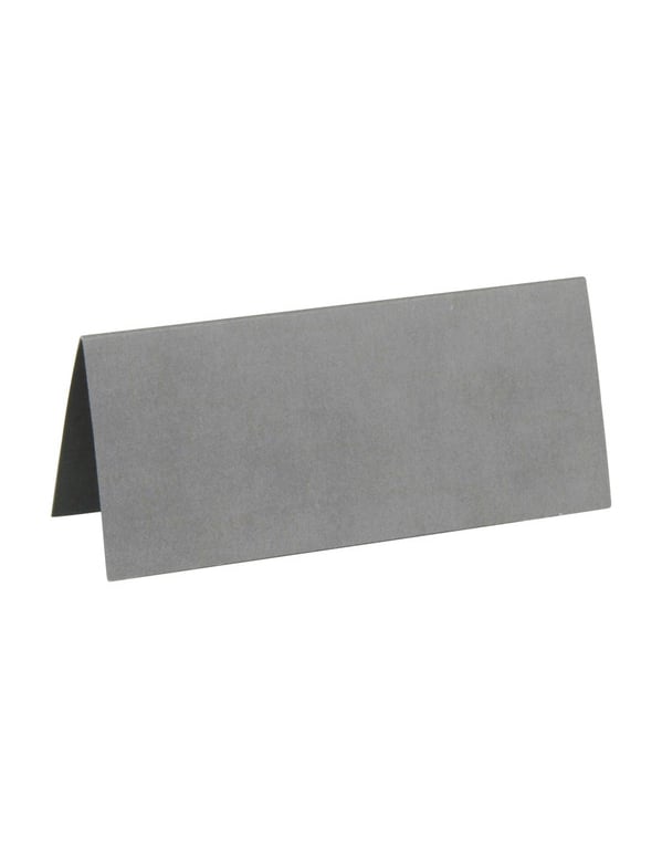 Tischkarten-Set Platzkarten 10 Stück silber 3 x 7cm von SANTEX