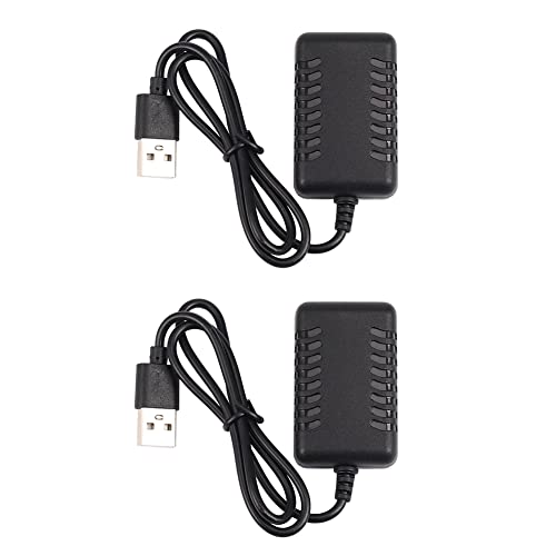 SAROAD 2X 7,4 V 2000 MA 5 cm XH-3P USB Schnell Ladegerät für 144001 XK K130 12428 A959 A959-B A979 A979-B K989 K969 von SAROAD