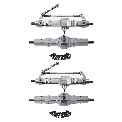 SAROAD 2X Metall Vorder und HinterradbrüCkenachsgetriebe für C14 C24 C34 C44 B14 B24 1/16 RC Auto Upgrade Teile ZubehöR von SAROAD