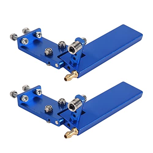 SAROAD 2X RC Boot Aluminium Legierung 75mm Metall Saug Wasser Ruder für Fern Bedienung RC Boote CNC Teile Blau von SAROAD