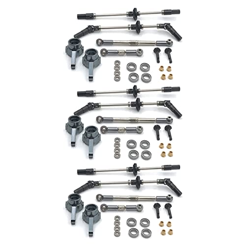 SAROAD 3X Upgrade Stahl Gear Vorder- und Rad BrüCken Achse Lenk Schalen Kit für MN D90 D91 MN96 MN99 MN99S 1/12 von SAROAD