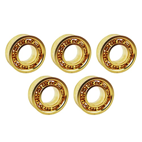 SAROAD 5Pcs Gold 10 Ball Kk Yoyo Bearing Professional Extra Long Sleep Idle YOYO Bearing Yo-Yo Bearings von SAROAD