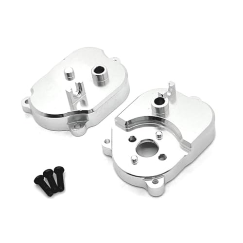 SAROAD Für 1/12 MN82 LC79 MN78 RC Auto-Tuning-Teile Getriebeschalenabdeckung Metallgetriebegehäuse Silber von SAROAD
