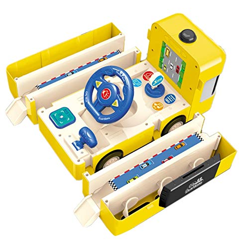 SAROAD Kinder Verformung Spielzeug Auto Kinder Simulation Schul Bus Spielzeug PäDagogisches Multifunktion Auto (A) von SAROAD