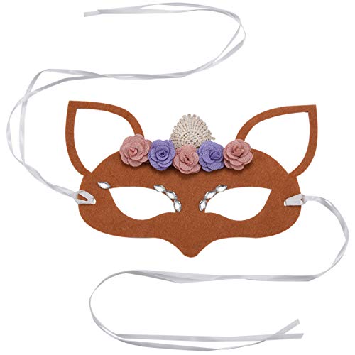 SAROAD Lets Halloween Fancy Maskerade Prom Women Cute Hollow Ears Flowers Fox Mask von SAROAD