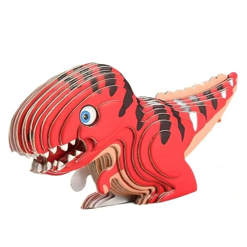 DIY-Bastelset für Kinder, Papierideen Tyrannosaurus Rex 3D Papierpuzzle von SASA baby