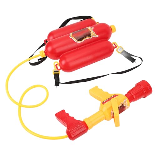 Feuerwehrmann-Rucksack, Wasserspielzeug, Rucksack, Wasserpistole, Blaster, Feuerlöscher, Wasserrucksack, Spritzspielzeug, für Outdoor-Spiele, Jungen und Mädchen, von SASKATE