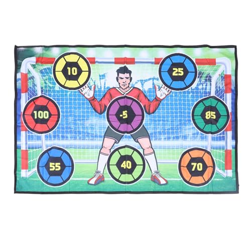 Fußball-Spielset mit 2 Bällen, Fußball-Spielset für Kinder, Fußball-Spielmatten-Set mit Magischen Aufkleberbällen, Fußball-Zielspiel, für den Innen- und Außenbereich, Hinterhof von SASKATE