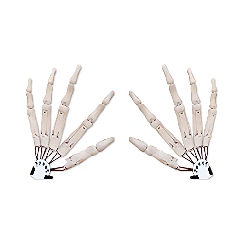 Halloween-Gelenkfinger, Gelenkfingerverlängerungen mit Flexiblen Gelenken, Halloween-Roboterklaue, für Partykleid-Cosplay-Kostüm-Requisiten (D) von SASKATE