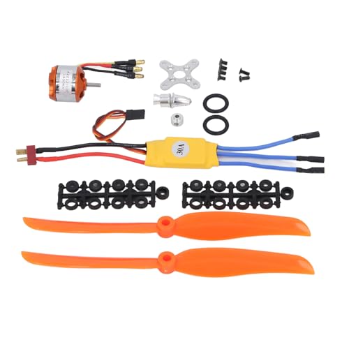 SASKATE 8060 Propellersatz, A2212 1400KV Bürstenloser Ausgangsmotor, 30A ESC 8060 Propeller und Schraubensatz, für RC-Flugzeug-Quadcopter von SASKATE