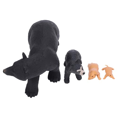 SASKATE Schwarzbär-Lebenszyklus-Figuren-Spielzeug-Set, Schwarzbär-Lebenszyklus-Modell, Schwarzbär-Figuren, Bären-Lebenszyklus-Modell-Spielzeug, Zum Lernen, Bildung, Dekoration von SASKATE