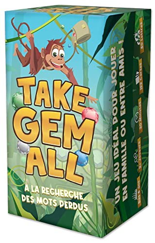 SAVANA Take Gem All – Kleines Tablett, entzückend und verrückt – Gesellschaftsspiele für Schnelligkeit, Kreativität und Atmosphäre – Buchstaben- und Wortspiel – Kinder, Erwachsene und Familien von SAVANA