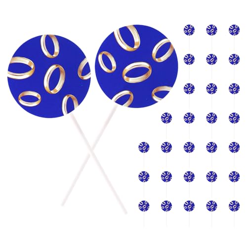 30stk Blau Gold Torten Deko, Blaue Cartoon Tortendeko mit Goldenem Ringdruck für DIY Geburtstagstorte Cupcake Weiches Dessert Essen Dekoration 30stk Blau Gold Torten Deko, Blaue Cartoon Tortendeko mit Goldenem Ringdruck für DIY Geburtstagstorte Cupcake Weiches Dessert Essen Dekoration von SAVITA