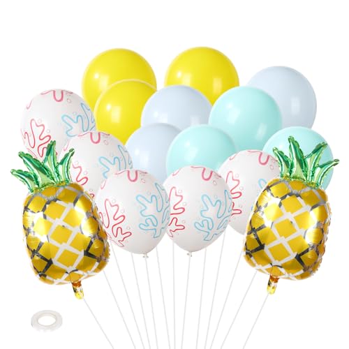 Geburtstag Ballon Satz, Lebendige Schwamm Themen Ananas Ballon Einschließlich Bunter Ananas Korallenballons für Geburtstage SommerPartydekor zum Thema Ozean Geburtstag Ballon Satz, Lebendige Schwamm Themen Ananas Ballon Einschließlich Bunter Ananas Korallenballons für Geburtstage SommerPartydekor zum Thema Ozean von SAVITA