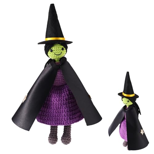 SAVITA Positive Hexe Gehäkelt, 23 cm Emotionales Strick Unterstützung Puppen Spielzeug mit Hexenhut und Umhang Halloween Zuhause Büro Schreibtischdekor Geschenke für Fans Freunde und Familie SAVITA Positive Hexe Gehäkelt, 23 cm Emotionales Strick Unterstützung Puppen Spielzeug mit Hexenhut und Umhang Halloween Zuhause Büro Schreibtischdekor Geschenke für Fans Freunde und Familie von SAVITA