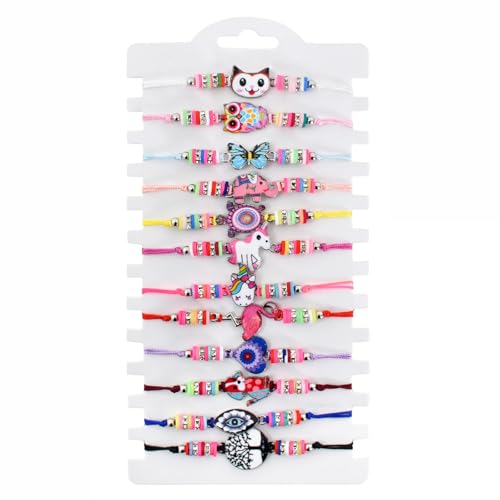 SAVOSWEET Kinder Armbänder, Kristalle Perlen Armbänder Set Kinderschmuck Als Geschenk für Mädchen Kinder Mitgebsel Geburtstag Party (Style A) von SAVOSWEET