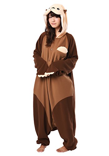 Otter Onesie Kigurumi Einteiler Onesie Kostüm Jumpsuit | SAZAC Kigurumi | für Kinder und Erwachsene | One Size Fits All (155 – 180 cm) von SAZAC