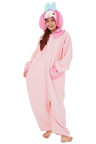 SAZAC My Melody Sanrio Kigurumi – Einteiler, Overall, Halloween-Kostüm, Größe XL von SAZAC