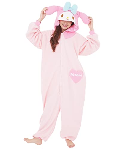 SAZAC My Melody Sanrio Kigurumi – Einteiler, Overall, Halloween-Kostüm, Größe XL von SAZAC