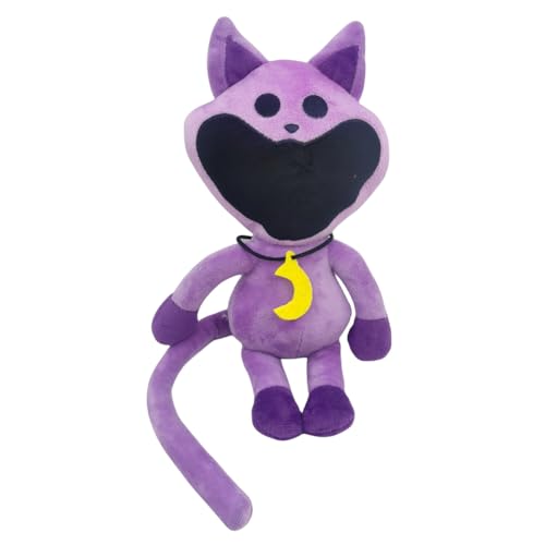 Lila Catnap Smiling Plüschtier, Catnap Plush Kuscheltier Für Kinder,Lustiges Smiling Kissen, Süße Smiling CatNap Catnat Accion Puppe Für Kinder Und Erwachsene,Fans, Geburtstag Und Weihnachten von SBJJGQIS