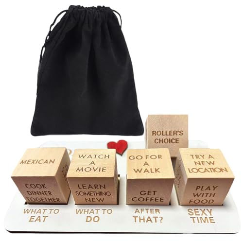 SBJJGQIS Date Night Würfel Set - Romantik Würfelspiel Für Erwachsene,Date Ideen Für Paare Valentine's Day Wedding Date,Date Night Dice Kit Für Jubiläen,Geburtstage,Valentinstag von SBJJGQIS