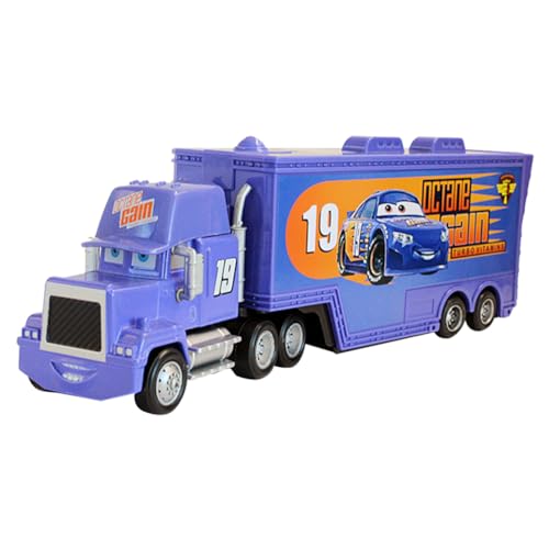 SBJJGQIS Groß Rennwagen Autotransporter Spielzeug,Einsatzfahrzeug Rennwagen,Racer Transporter Sortiment Fahrzeuge Spielset Modell Spielzeug Auto Geschenk Für Kinder von SBJJGQIS