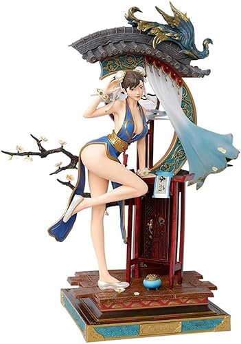 Chun-Li – Ver Azul/Negro. - Anime-Figuren - Anime-Figurenstatuen - Sammlungssammlung - Dekorationsgegenstände - Regalos de cumpleaños - 48 cm / 18,91 Zoll von SBNYTBLW