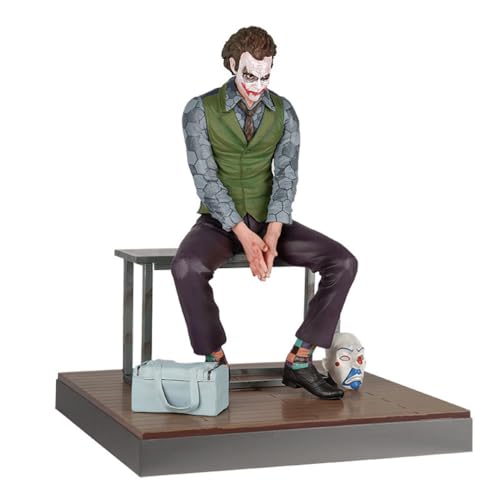 SBNYTBLW 1Pc Heath Ledger Jokers Anime Figur Sammlung Modell Dekoration Sammlerstücke Statue von SBNYTBLW