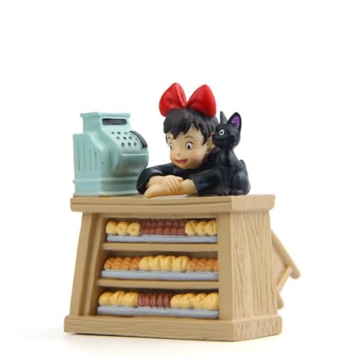 SBNYTBLW 1Pc Kiki Delivery Service Jiji Anime Figur Sammlung Modell Dekoration Sammlerstücke Statue von SBNYTBLW