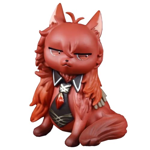 SBNYTBLW Anime Figuren Keqing Figur Statue Modell PVC Katze Actionfigur Desktop-Dekorationen Anime Figur Sammlerstücke(Type 2,10CM) von SBNYTBLW