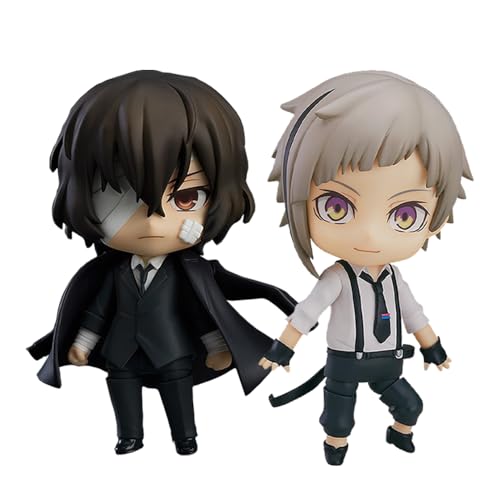 SBNYTBLW Bungo Stray Dogs Figur Dazai und Chuuya Anime Statue Modell Figur Bungo Stray Dogs Merch Dazai und Chuuya Actionfigur Sammlung Schreibtischdekoration(Type 3,10CM) von SBNYTBLW