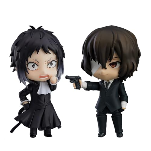 SBNYTBLW Bungo Stray Dogs Figur Dazai und Chuuya Anime Statue Modell Figur Bungo Stray Dogs Merch Dazai und Chuuya Actionfigur Sammlung Schreibtischdekoration(Type 6,10CM) von SBNYTBLW