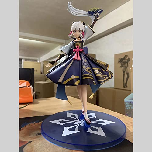 SBNYTBLW Schönes Mädchen Kamisato Ayaka, süßer Stand, Anime-Figur, Zeichentrickspiel, Anime-Charakter, Puppe, PVC-Modellsammlung, Desktop-Dekoration, Statuen, Anime-Geschenk for Fan von SBNYTBLW