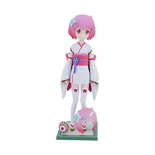 SBNYTBLW Schönes Mädchen Rem Kawaii stehende Anime-Figur, Zeichentrickspiel, Anime-Charakter, Puppe, PVC-Modellsammlung, Desktop-Dekoration, Statuen, Anime-Geschenk for Fans von SBNYTBLW