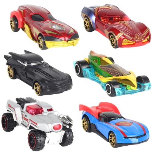 6 Stück Metall Spielzeugautos, Legierung Spielzeugauto, Spielzeugautos Set, Auto Spielzeug Set, Auto Modelle Spielpreise für das Lernspiel von Kleinkindern, Jungen und Mädchen von SBOACXC