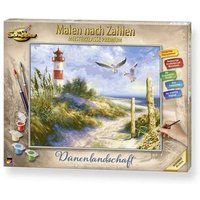 SCHIPPER 609130884 Malen nach Zahlen Dünenlandschaft mit Leuchtturm von SCHIPPER