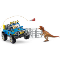 SCHLEICH 41464 Dinosaurs Geländewagen mit Dino-Außenposten von SCHLEICH® DINOSAURS