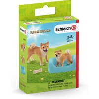 SCHLEICH 42479 Shiba Inu Mutter und Welpe von SCHLEICH® FARM WORLD